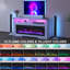 Console multimédia 59,8 po avec foyer-2070676765