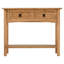 Console en bois massif 32,70 po Farmhouse, 2 tiroirs et 1 tablette