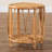 Carboni Bohemian Light Honey Rattan End Table
