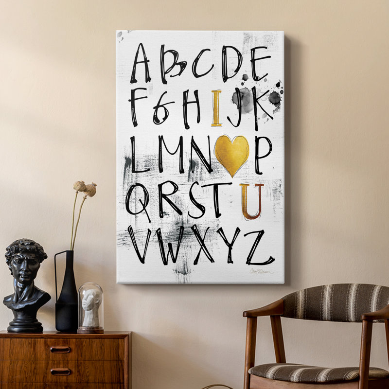Alphabet Love - galerie Cavas sur mesure, H 27 po x l 18 po