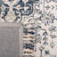 Tapis ivoire / bleu en laine / coton touffeté à la main Arkadijus-1065435167