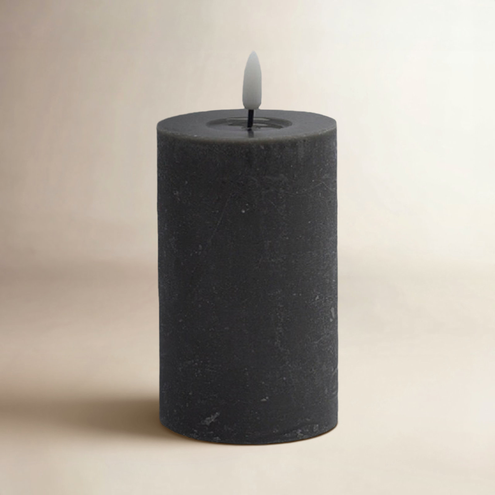 Flameless Pillar Candle, Black