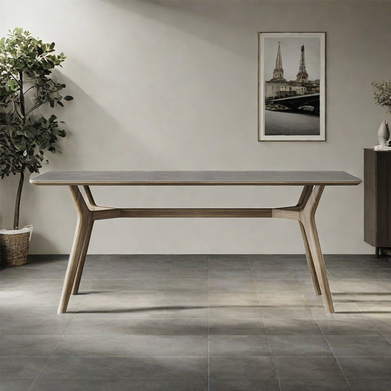 Table de salle à manger moderne de style nordique minimaliste, H 29,5 po x L 70,8 po x l 35,4 po