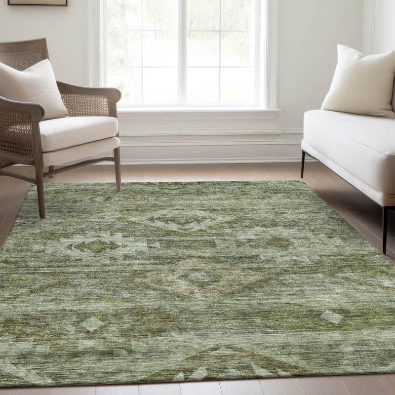 Tapis intérieur / extérieur en polyester tissé à la machine Thelisa, Rectangle de 10 pi x 14 pi