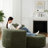 Luxury Green Chenille Sectionals With Spacious Design For Home