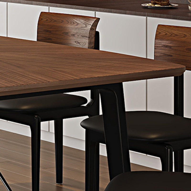 Table de salle à manger de style minimaliste italien, H 29,53 po x l 55,12 po x P 31,5 po