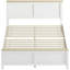 Structure de lit double avec tête de lit, design minimaliste moderne, support stable et amplement d'espace de rangement sous le lit