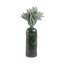 Vase de poterie contemporain en glacis décoratif pour décoration de table - Grand vase moderne pour le style de la chambre à coucher et du salon - Vert et or-1807302221