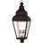 14in 4 Light Outdoor Post Lantern Pendant - Clear Water Glass Shade-101231143
