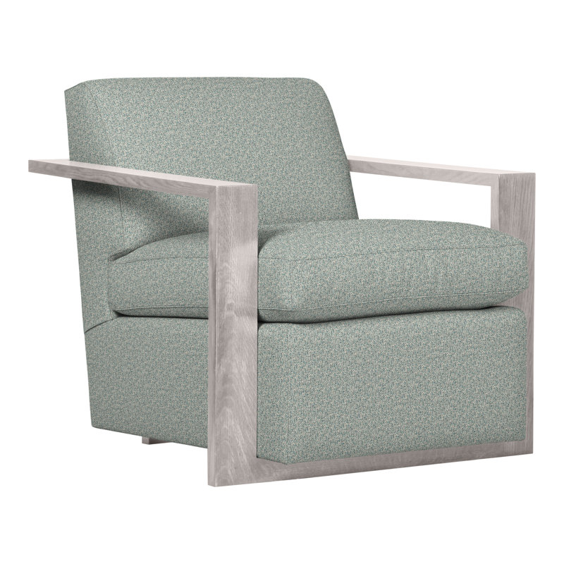 Thom Filicia Home Upholstered Armchair, Dove Gray, Tuck Water