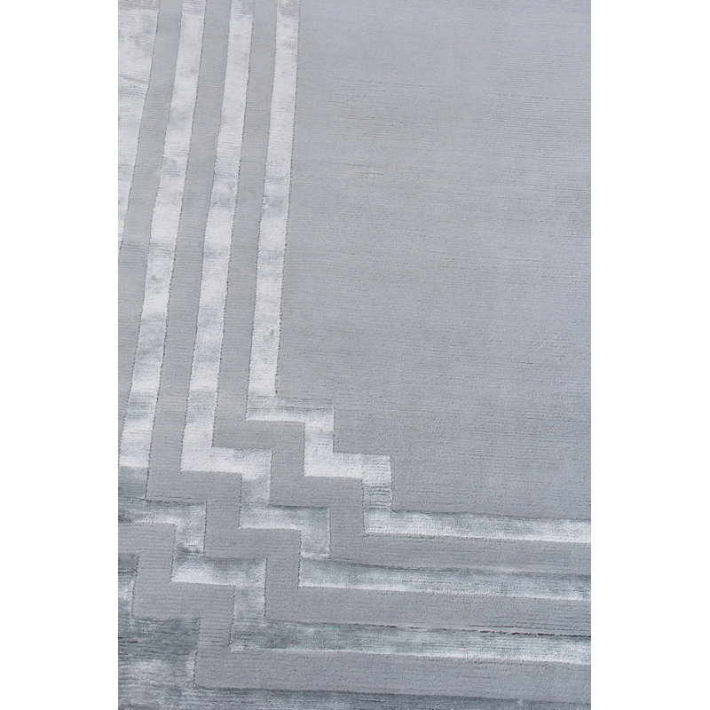 Vero Geometric Area Rug, Rectangle 6' x 9', Blue/Aqua