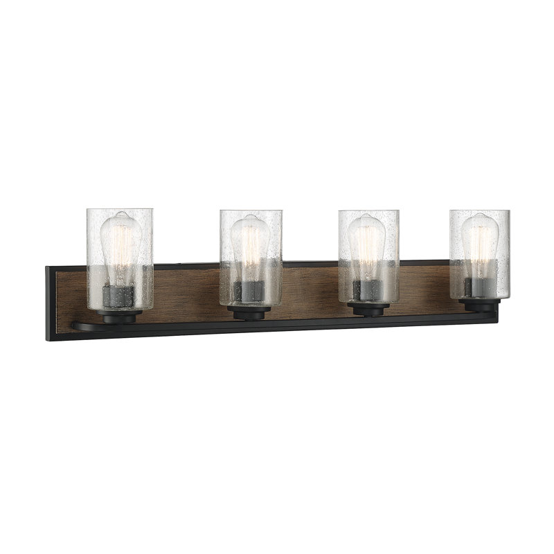 Orkanger 4-Light Bathroom Vanity Light in Lodge