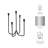 Albright 16'' H Metal Tabletop Candle Holder-1858152033