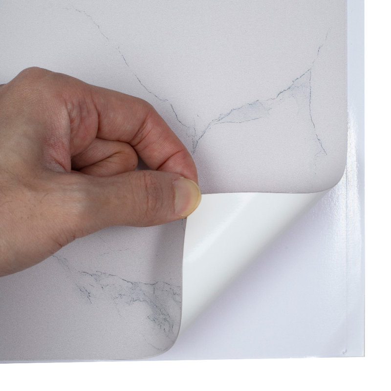 Degen PVC Tile in Glossy White