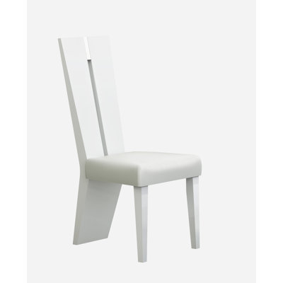 19'' H Faux Leather Upholstered Side Chair