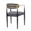 Ensemble de 2 tabourets de bar à structure métallique avec coussin moelleux