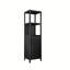 Armoire de rangement en bambou noire de 52 pieds de haut-167985005