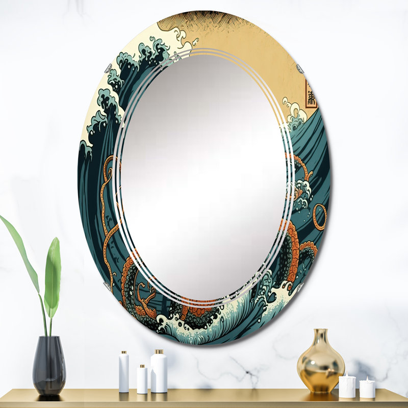 Miroir mural paysage japonais Philicia, 36 po x 24 po