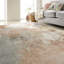 Abstract Peach Washable/Stain Guarded Area Rug -1128158811