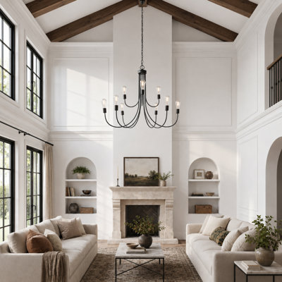 Otho 9 - Light 51" W Oversized Dimmable Chandelier