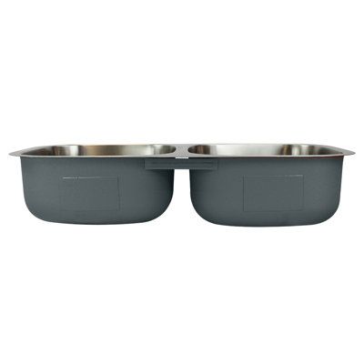 Aries 32.4'' L Double Bowl Stainless Steel Kitchen Sink