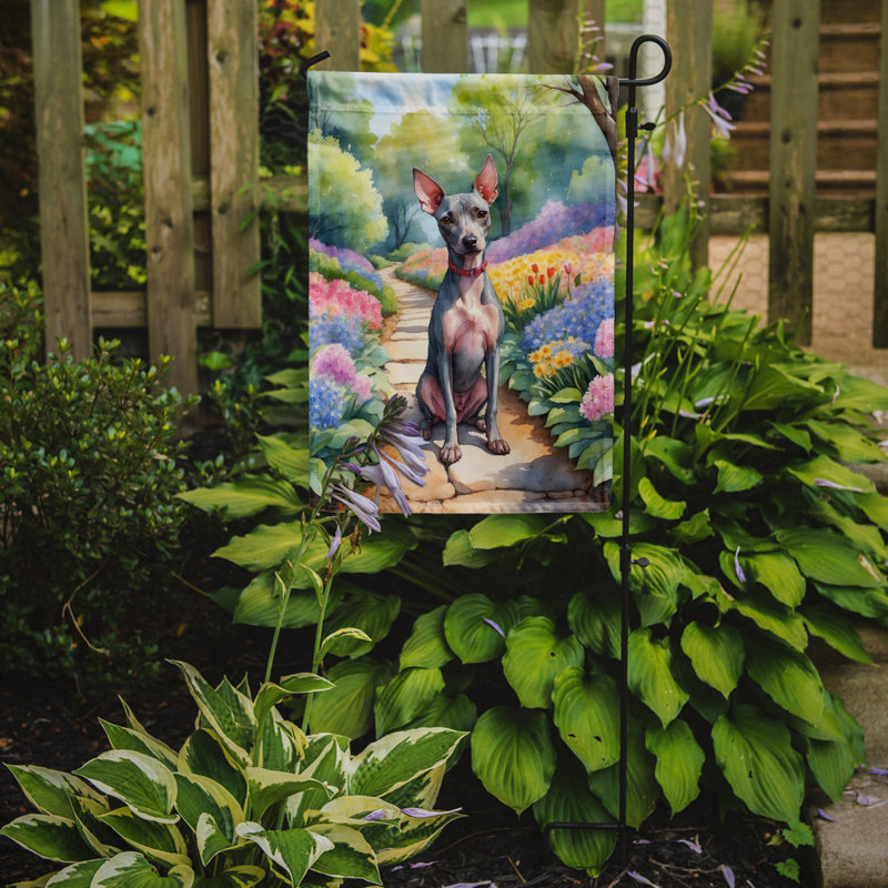 Drapeau de jardin double en polyester H 15,5 po x l 11,25 po