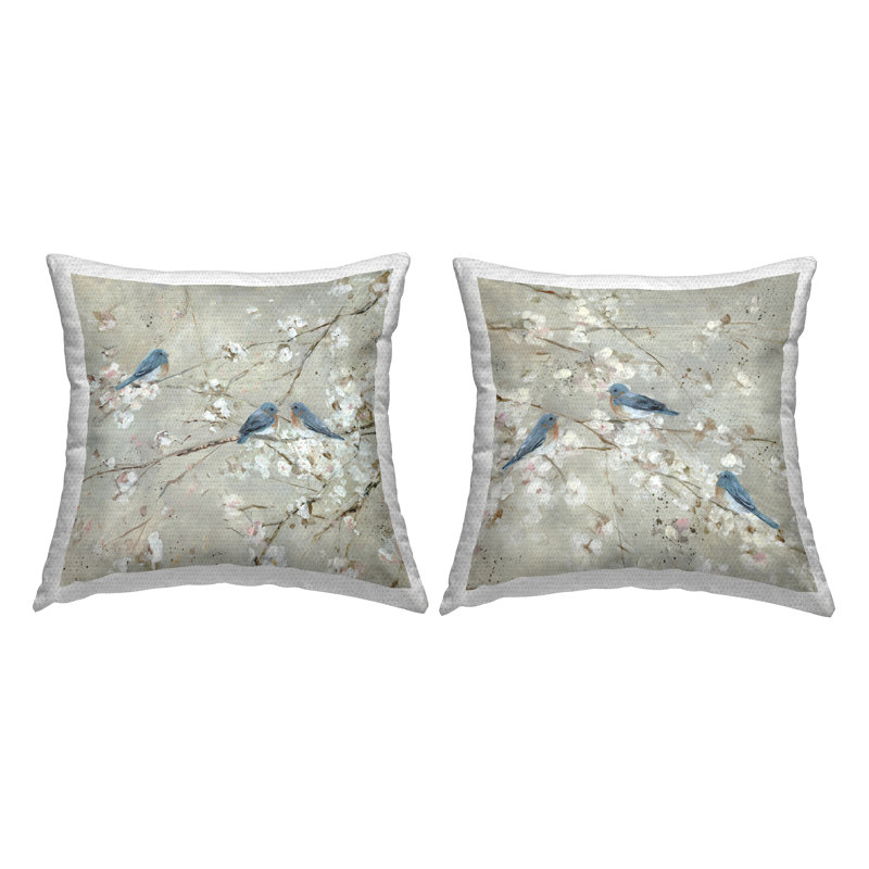 Floral Outdoor Throw Pillow