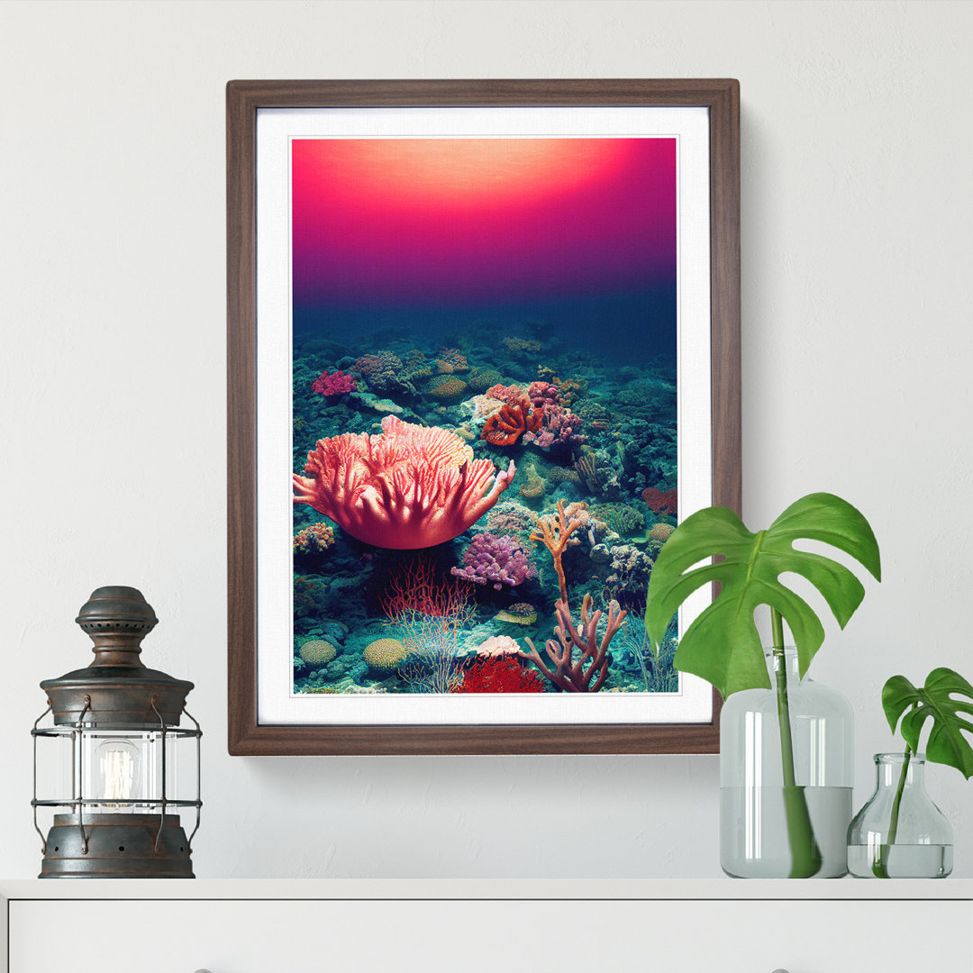 XV1022-1716X Coral Reef Floor - Single Picture Frame Print