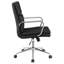 Chaise de bureau élégante avec dossier ergonomique et revêtement noir