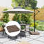 Base de parasol remplie sable / eau Outsunny Cantilever