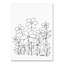 «Simple Flower Doodle 1» par Carson, impression sur toile tendue KCDoodleArt-19582574