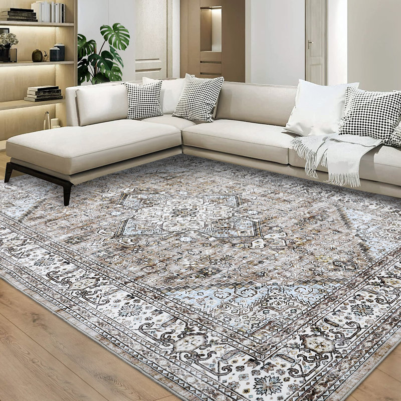 Tapis Shirlann avec envers antidérapant, Rectangle 8 pi x 10 pi