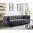 Carlan 91" Velvet Tuxedo Arm Sofa-63541365