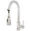 Robinet de cuisine à capteur sans contact 1,5 po sans plaque de finition FlowCurve en chrome poli