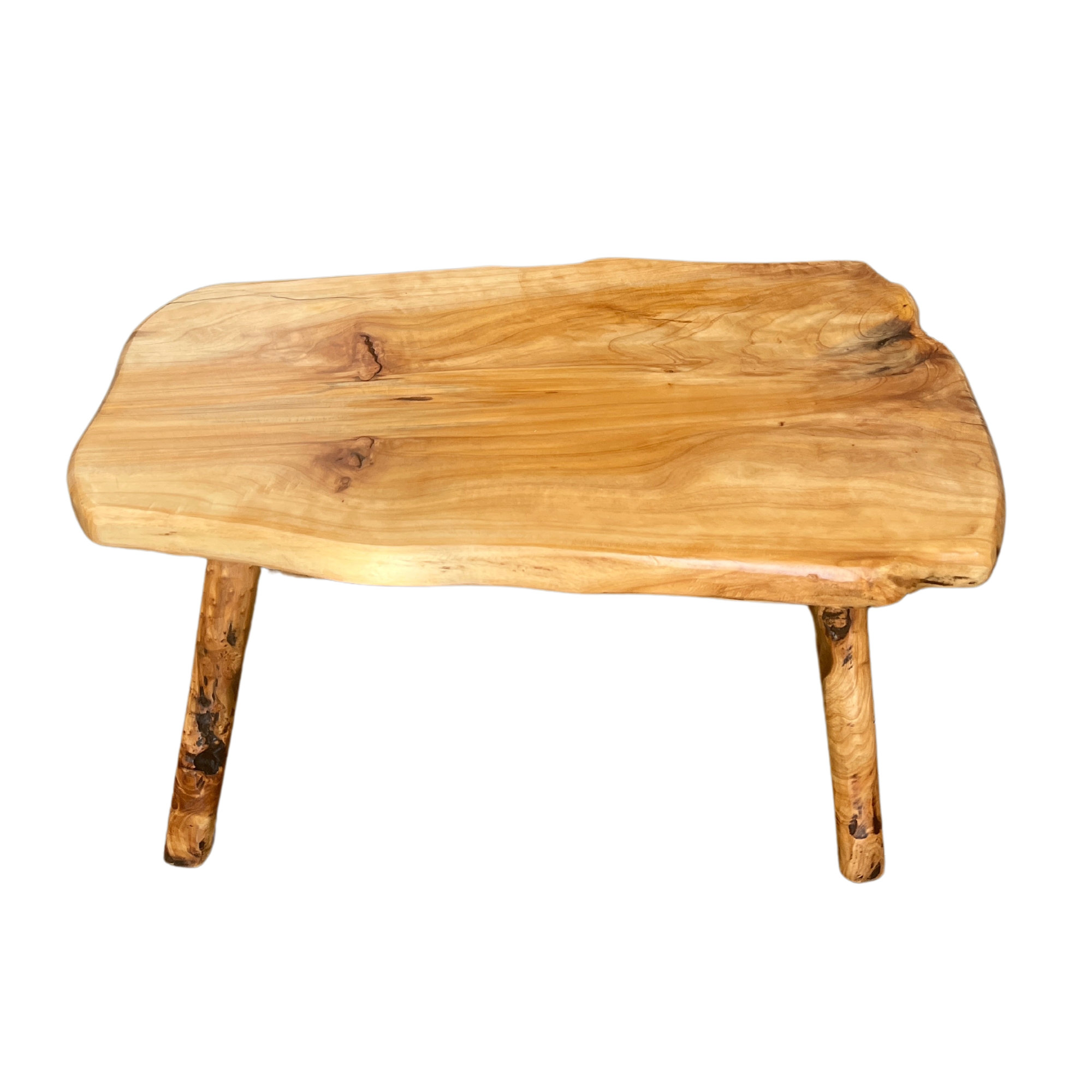 Ophelia Handcrafted Natural Edge Cedar Wood Stool Versatile