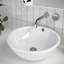 Ceramic Circular Vessel Bathroom Sink with Overflow-1245076352