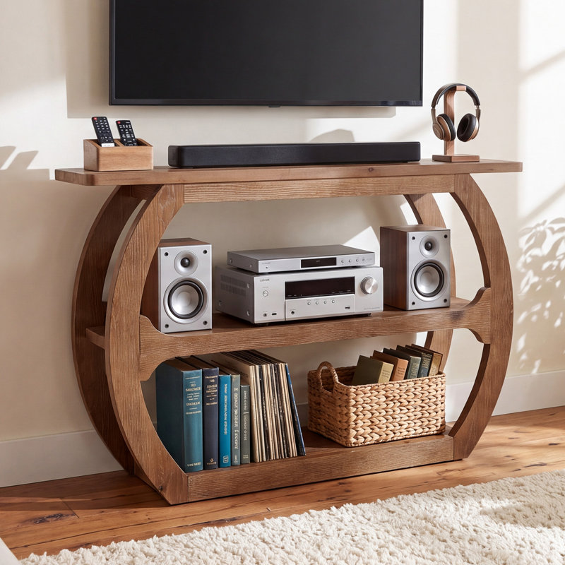 Meuble télé 41 po pour téléviseur de 43 po ou moins, meuble télé avec rangement