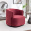 Fauteuil demi-tonneau pivotant rembourré Tybias-1288615245