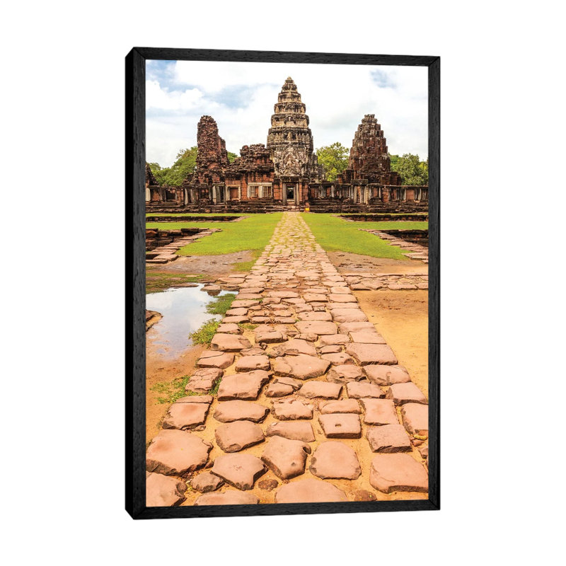 Thailand. Phimai Historical Park. Ruins Of Ancient Khmer Temple Complex. Central Sanctuary. by Tom Haseltine - Gallery-Wrapped Canvas Giclée on Canvas