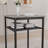 Bar Table, Equipped With 2 Bar Dining Stools, With Backrest And Partition