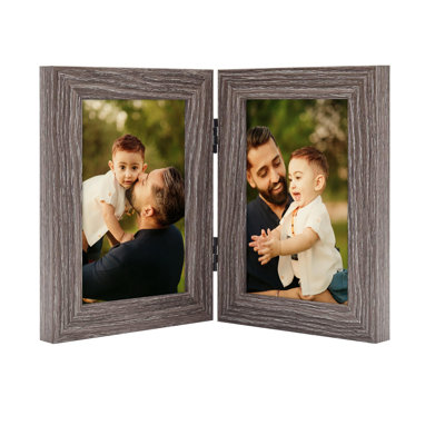 Hinged Desktop Frame with Real Glass Panel