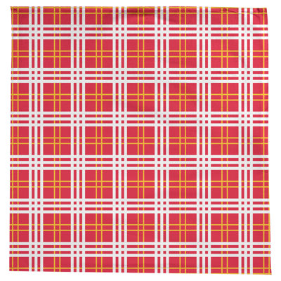 Football Luxury Plaid Cotton Blend Square Tablecloth