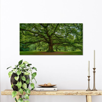 Art mural sur toile GUTTATY, images d'arbres, paysage forestier, grand printemps, décoration murale pour le bureau du salon, affiche haute définition encadrée prête à être suspendue, 12 po x 24 po