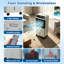 32 pouces 3-en-1 32 po portable refroidisseur par évaporation portable, humidificateur de ventilateur de glace avec minuterie 12H télécommande 60 ° oscillation, réservoir d'eau 3,2 gallons