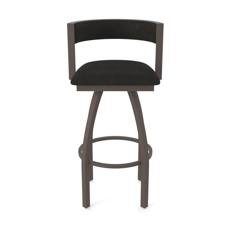 Tabouret Artémis, Bronze, Tabouret de bar (siège d'une hauteur de 36 po), Vinyle - espresso Canter