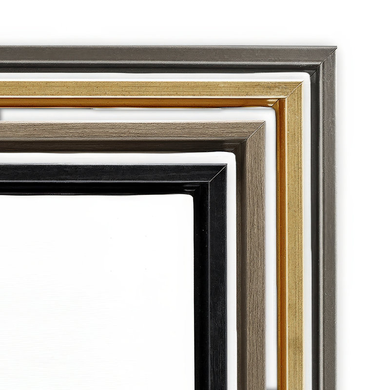 Serene Soft Abstract Study Floating Frame, design by Sally Swatland, 25" H x 25" W, Luster Gray Floater Framed