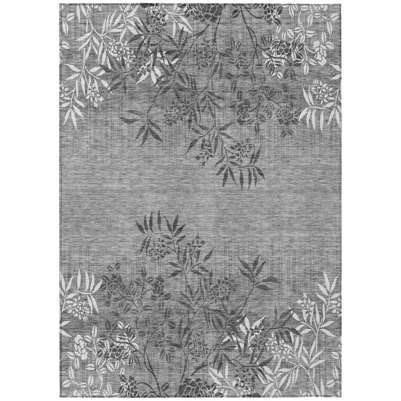 Prinston Floral Indoor / Outdoor Rug, Rectangle 5' x 7'6"