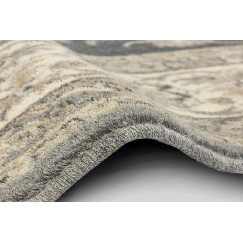 Beatrice Power Loom Grey Rug by Agnella, Rectangle 200 x 300cm