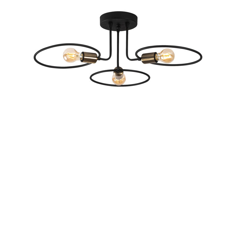 Lustre géométrique unique à 3 lumières Angstrom