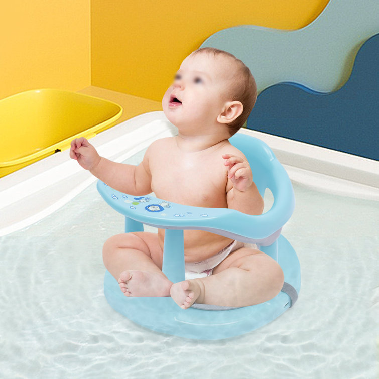 DALELEE Portable Baby Bath Tub Ring Seat w/ Backrest for 6-18 Months &  Reviews